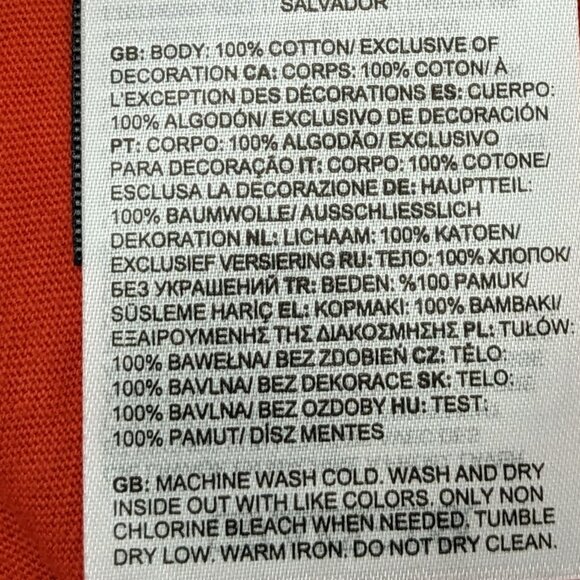 The North Face Men's TNF Sleeve Hit Long Sleeve Tee T-shirt Size S Orange NWT - Picture 8 of 8